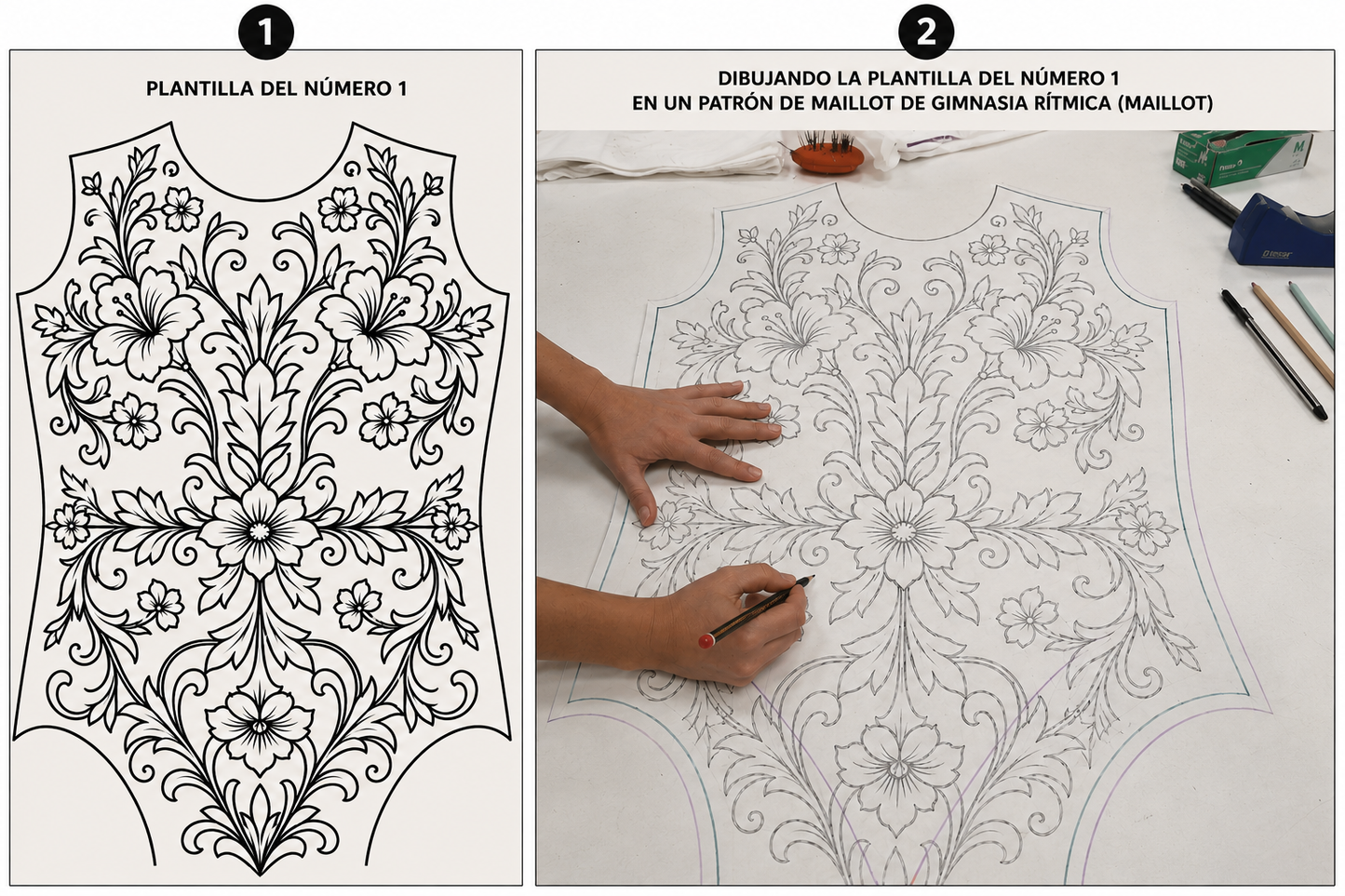 Plantillas decorativas para maillots ( Descargables PDF )