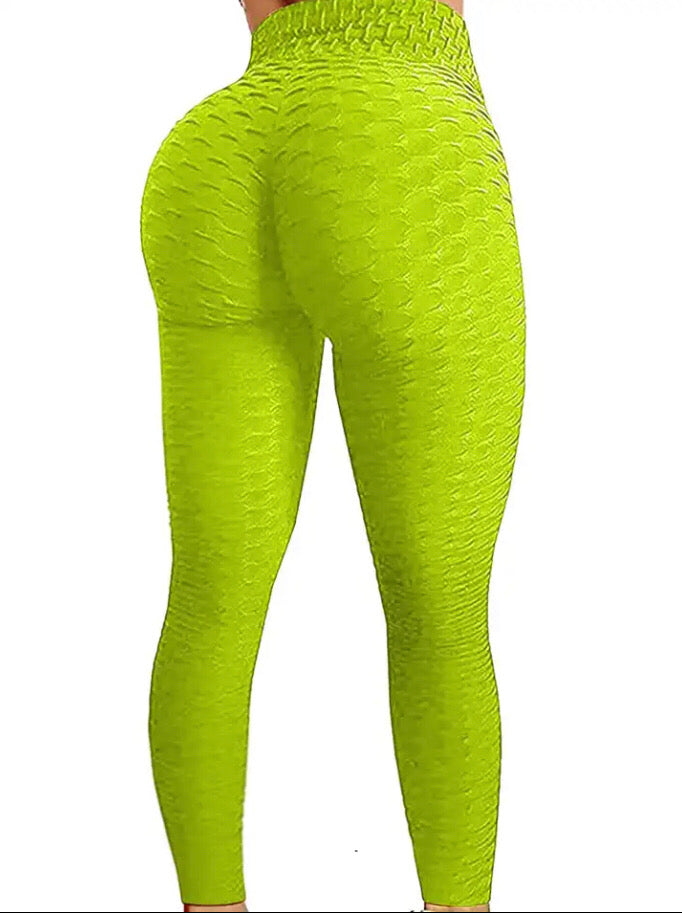 Mallas push up amarillo flúor