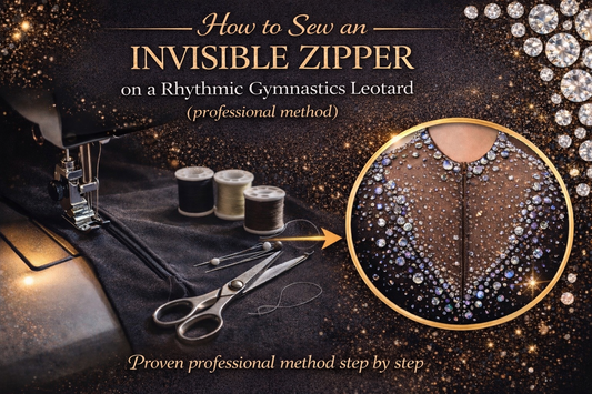 How to Insert an Invisible Zipper in a Rhythmic Gymnastics Leotard (Professional Method)