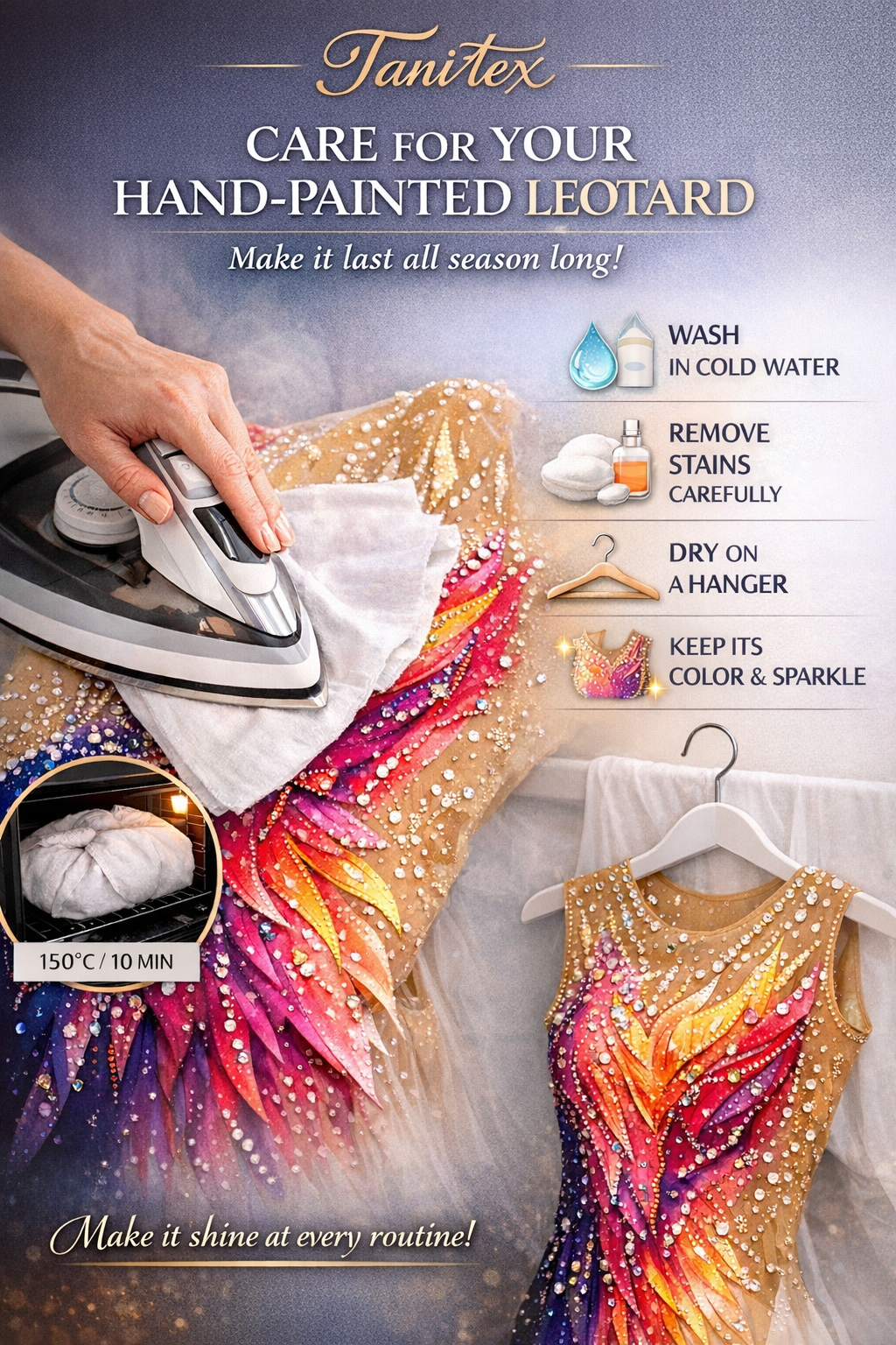 How to Care for a Hand-Painted Rhythmic Gymnastics Leotard (and Keep It Perfect All Season)