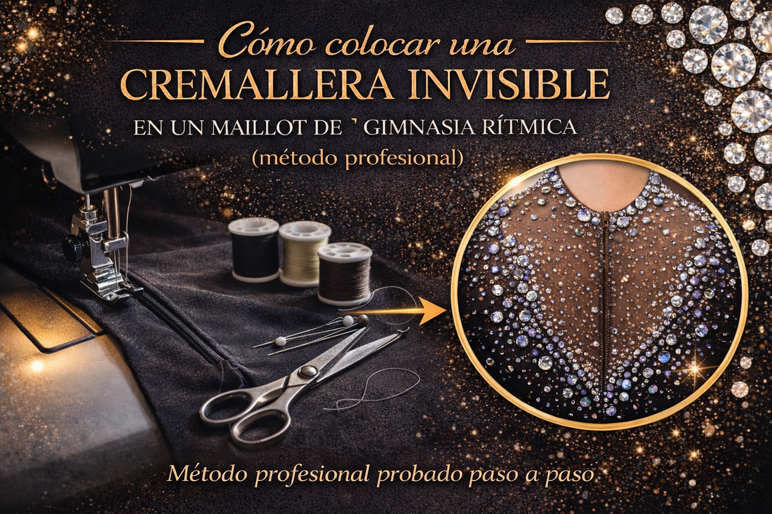 Cómo colocar una cremallera invisible en un maillot de gimnasia rítmica - Tanitex