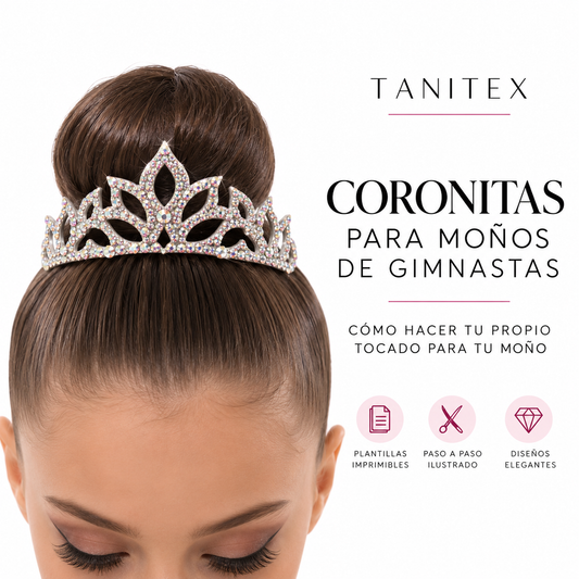 Coronitas para Moños de Gimnasia Rítmica | Plantillas y Guía Paso a Paso