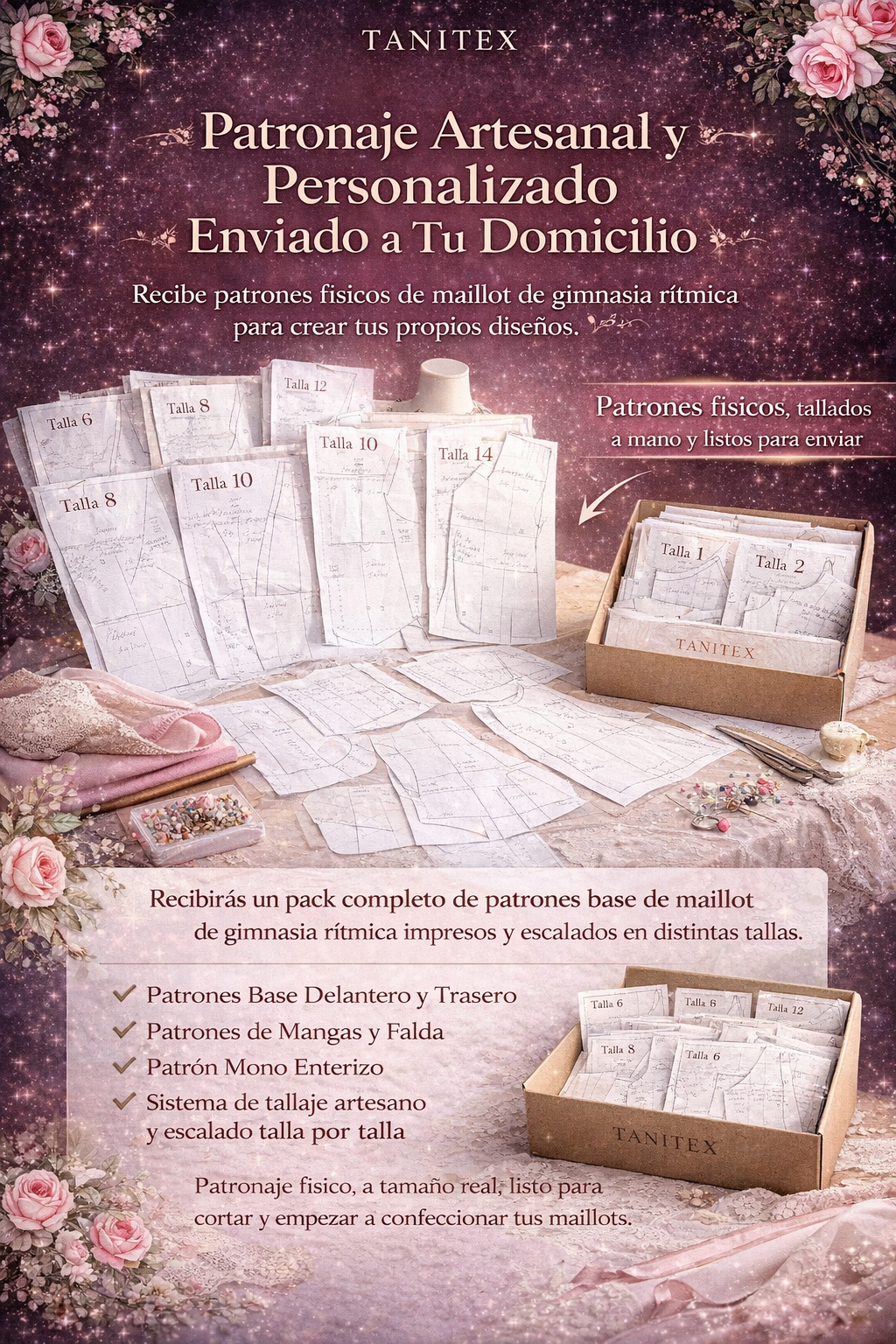 Patronaje Base Profesional para Crear Maillots de Gimnasia Rítmica