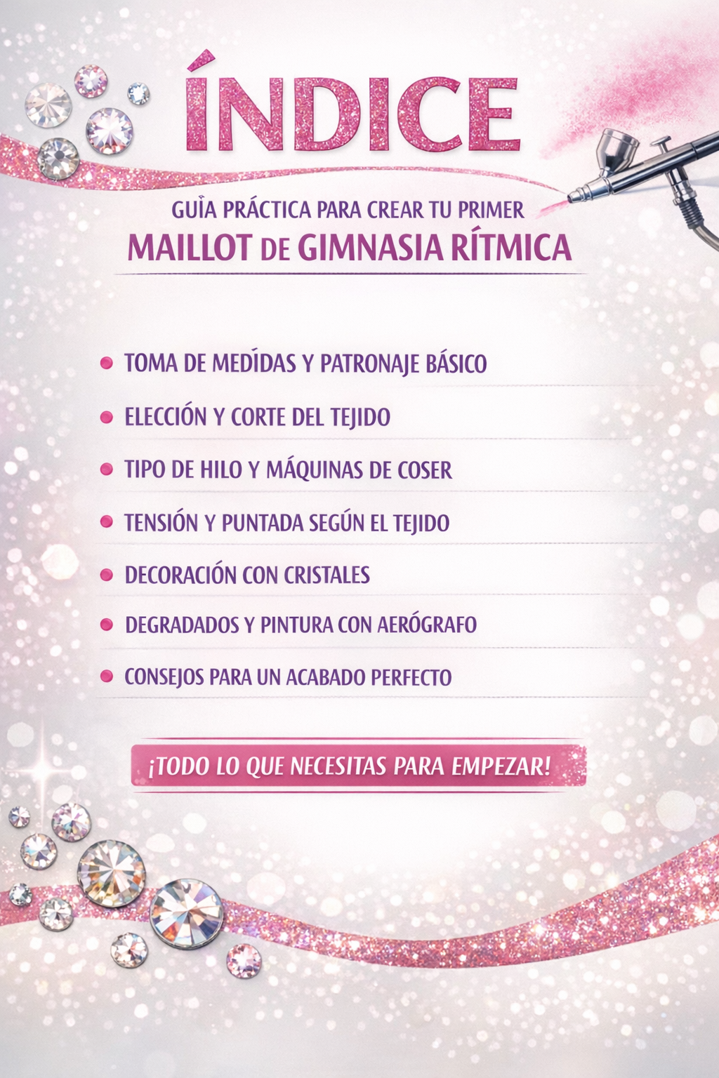 Guía para crear tu primer maillot de gimnasia rítmica ( Formato PDF descargable )