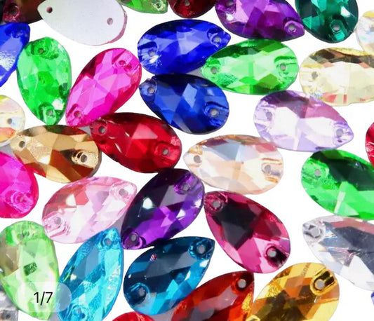 Crystal stone colored tears